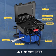 50M Pro Sewer Inspection Camera — 1080P, Self-Leveling, 512Hz