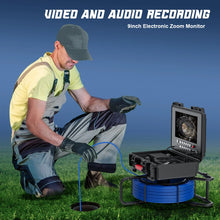 50M Pro Sewer Inspection Camera — 1080P, Self-Leveling, 512Hz